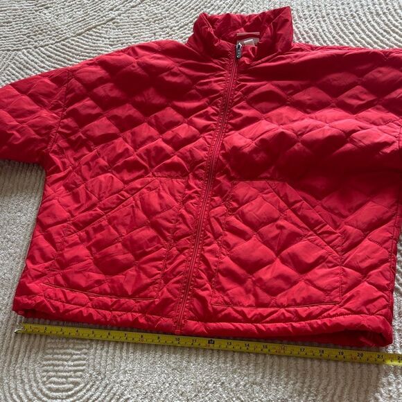 Zella Vibrant Red Quilted Puffer Jacket - Picture 10 of 10